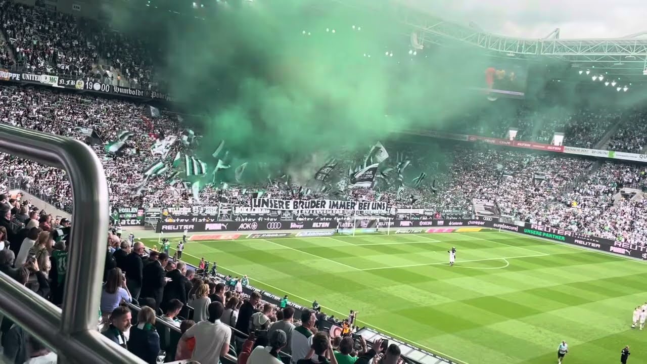 Borussia Mönchengladbach - VFL Wolfsburg 17.05.2025 Mannschaftsaufstellung und Hymne