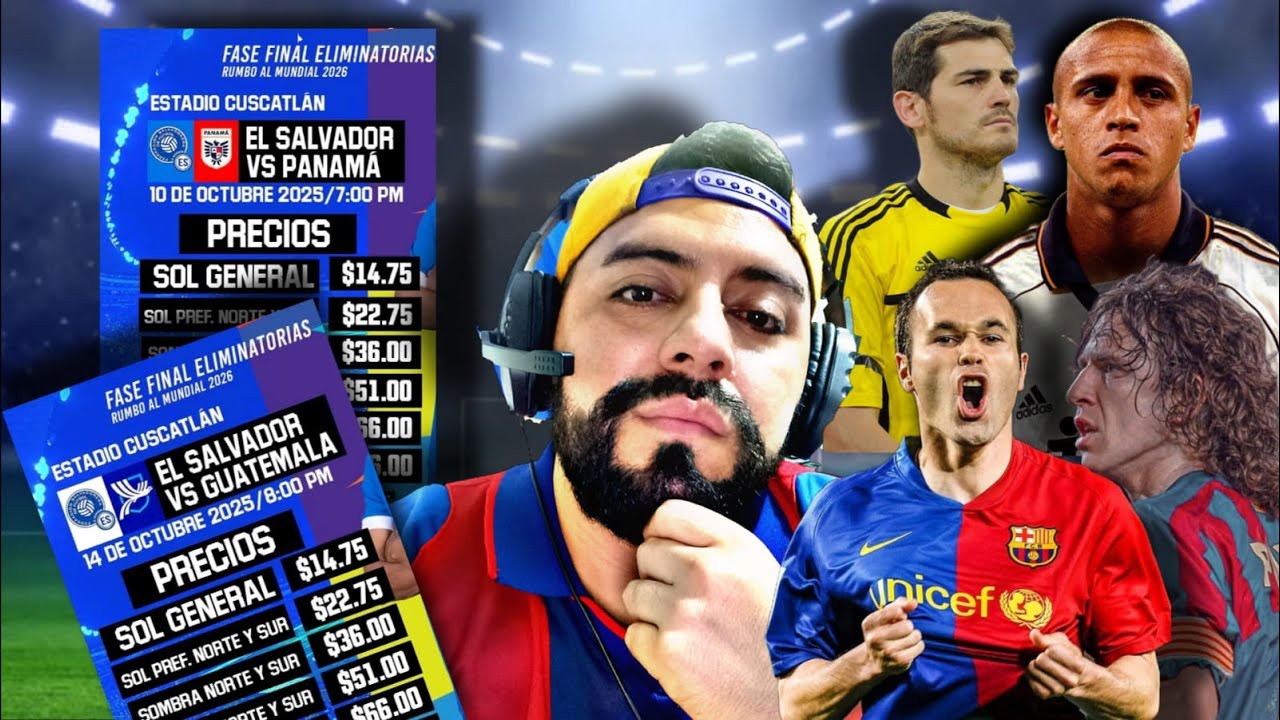 ENTRADAS AGOTADAS, CASTIGO DE LA FIFA, LAS LEYENDAS DEL BARCELONA Y REAL MADRID EN EL SALVADOR!!!