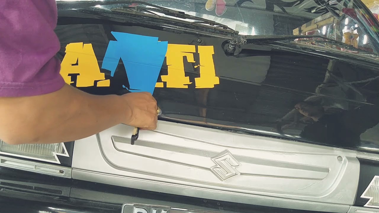 CUTTING STIKER MANUAL MOBIL PICKUP KEREN!!!