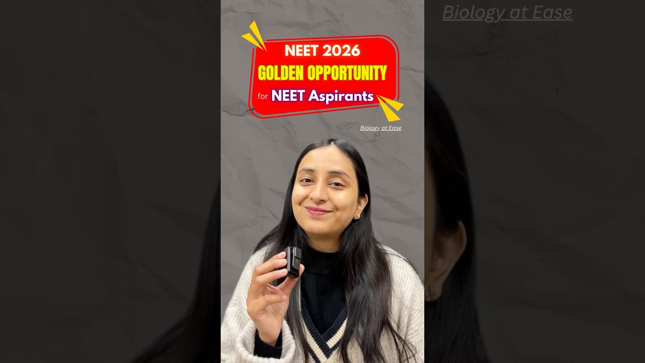 Golden Opportunity for NEET Aspirants 🤩 