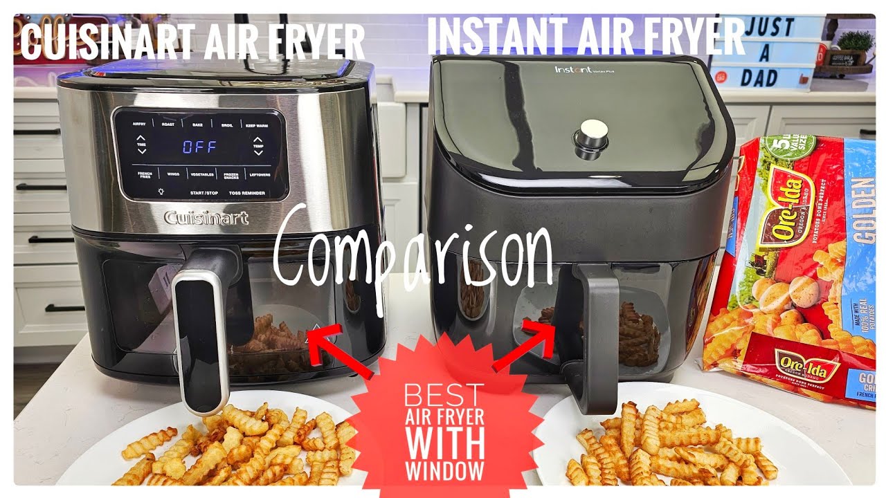 NEW! Cuisinart AIR-200 vs Instant Pot Vortex Plus Air Fryer Comparison.  Best Air Fryer with Window?