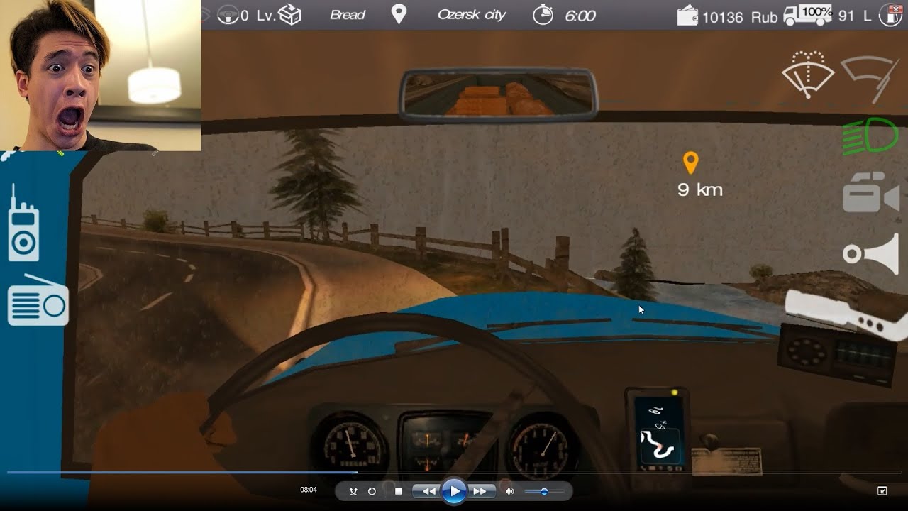 Russian Car Driver - ZIL 130 Part 2 ALMOST FELL OF A MOUNTAIN!!!