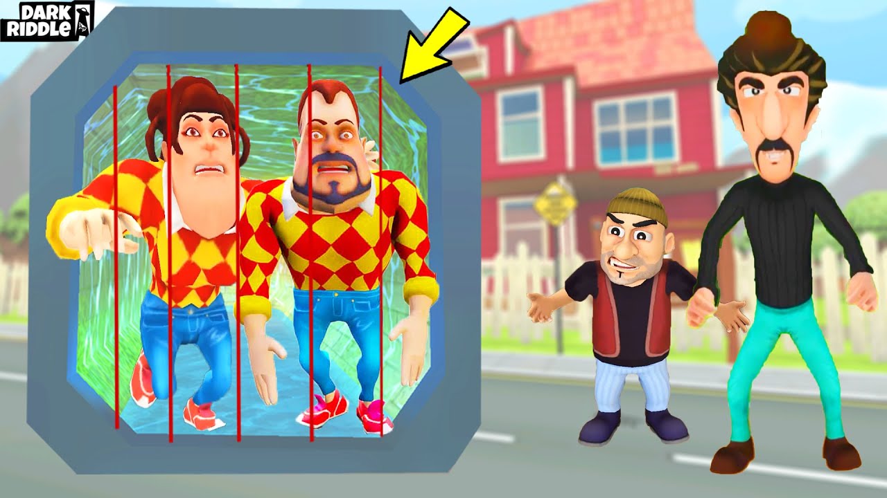 DARK RIDDLE ve KARISINI HAPSETTİLER 😱 Dark Riddle VS Hırsızlar