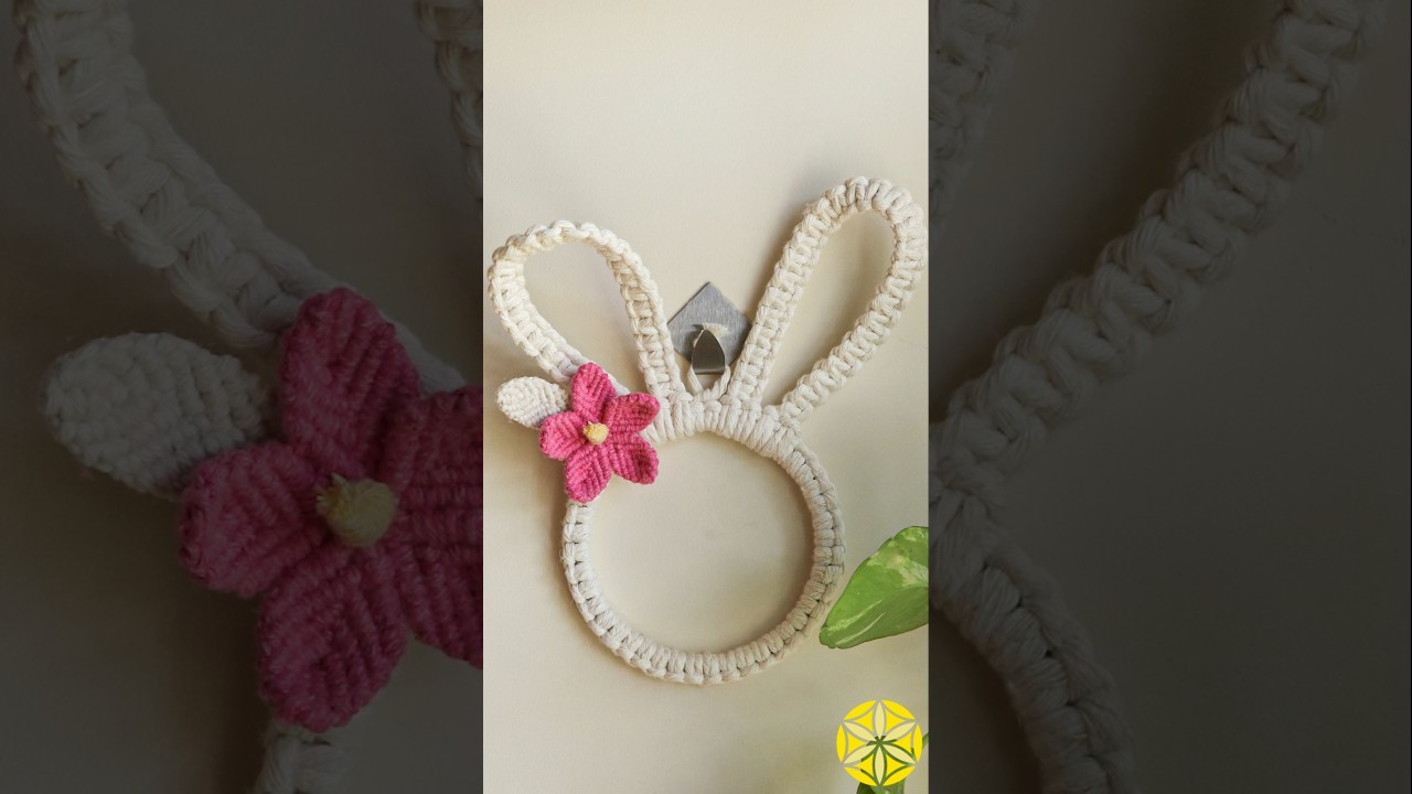 🐇Guirlanda de Macramê para Páscoa!Tutorial no canal! 