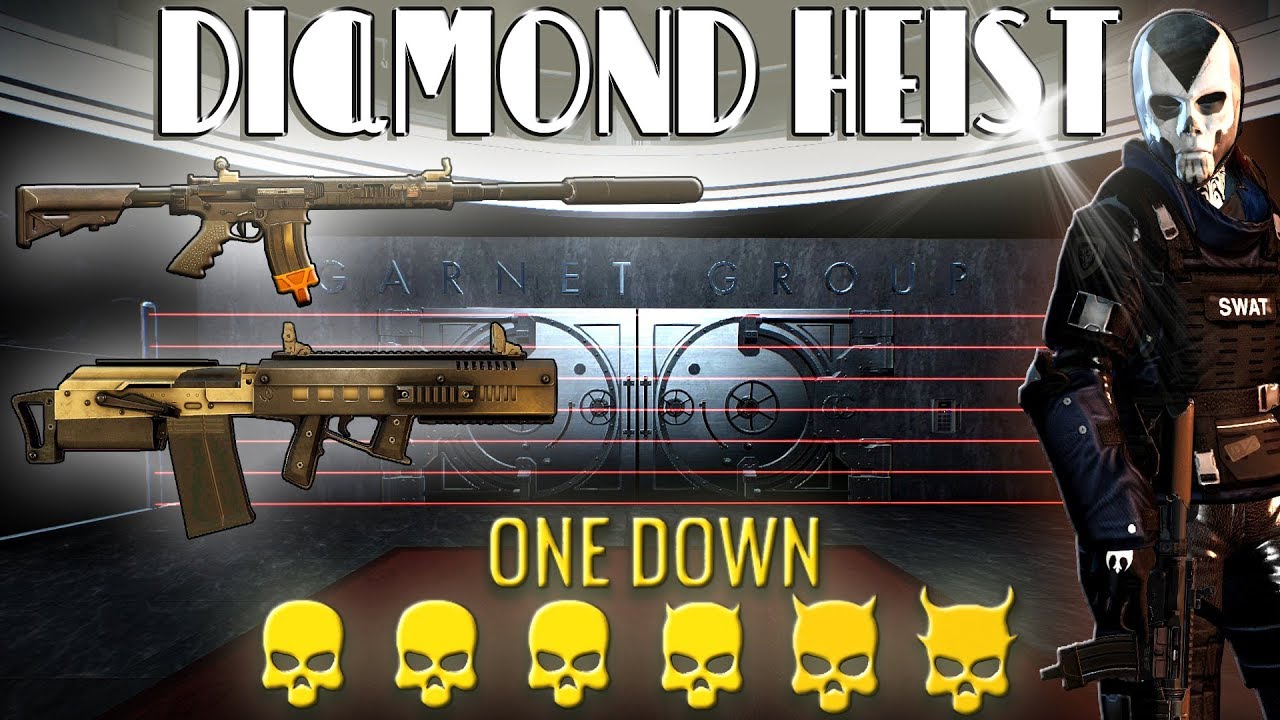 [Payday 2] Diamond Heist - One Down *Solo Loud* [No AI/Converts/Assets/Downs]