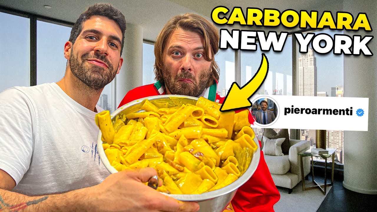 CARBONARA DA 250€ A NEW YORK in casa di PIERO ARMENTI