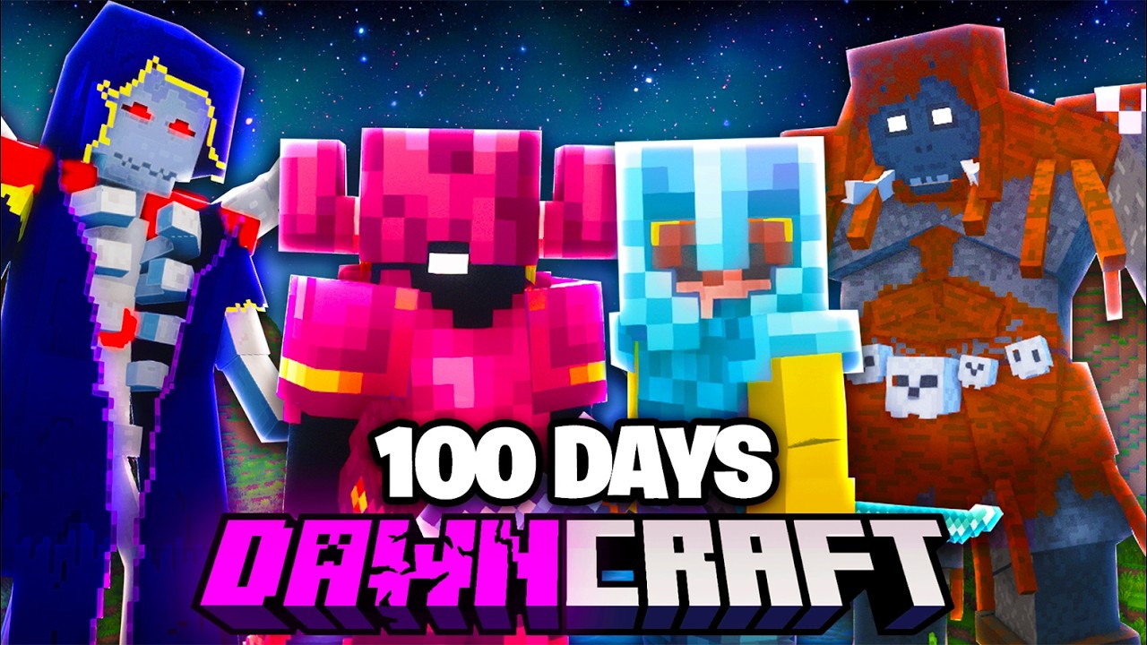 Мы выжили 100 дней в DAWNCRAFT.. Вот что произошло..