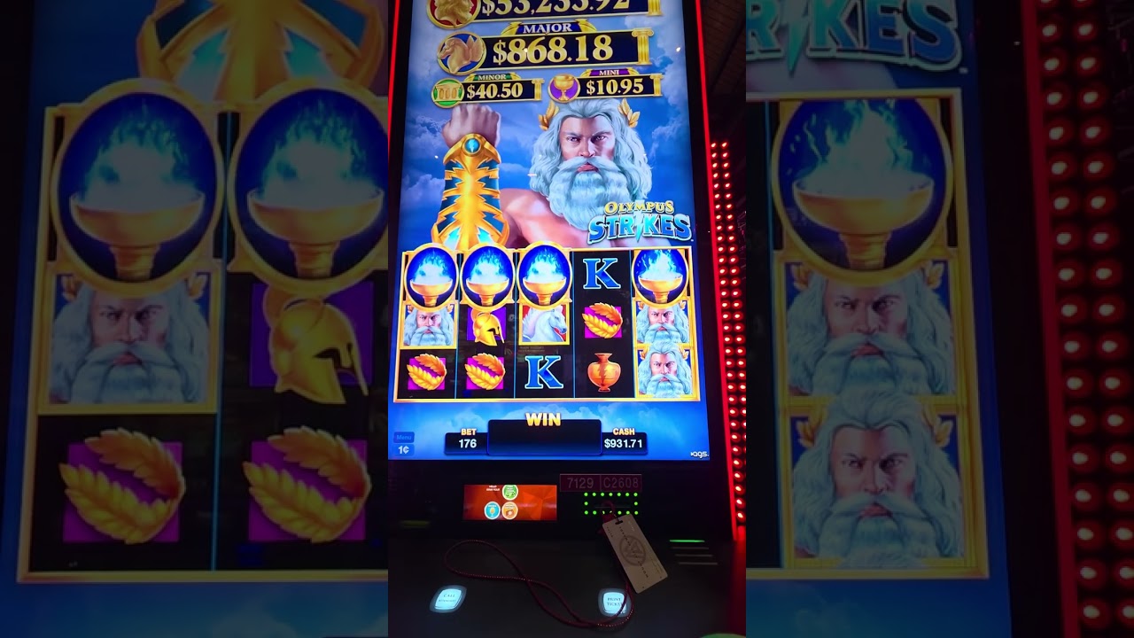 $1.76 bet during Olympus Strikes session in Wind Creek..