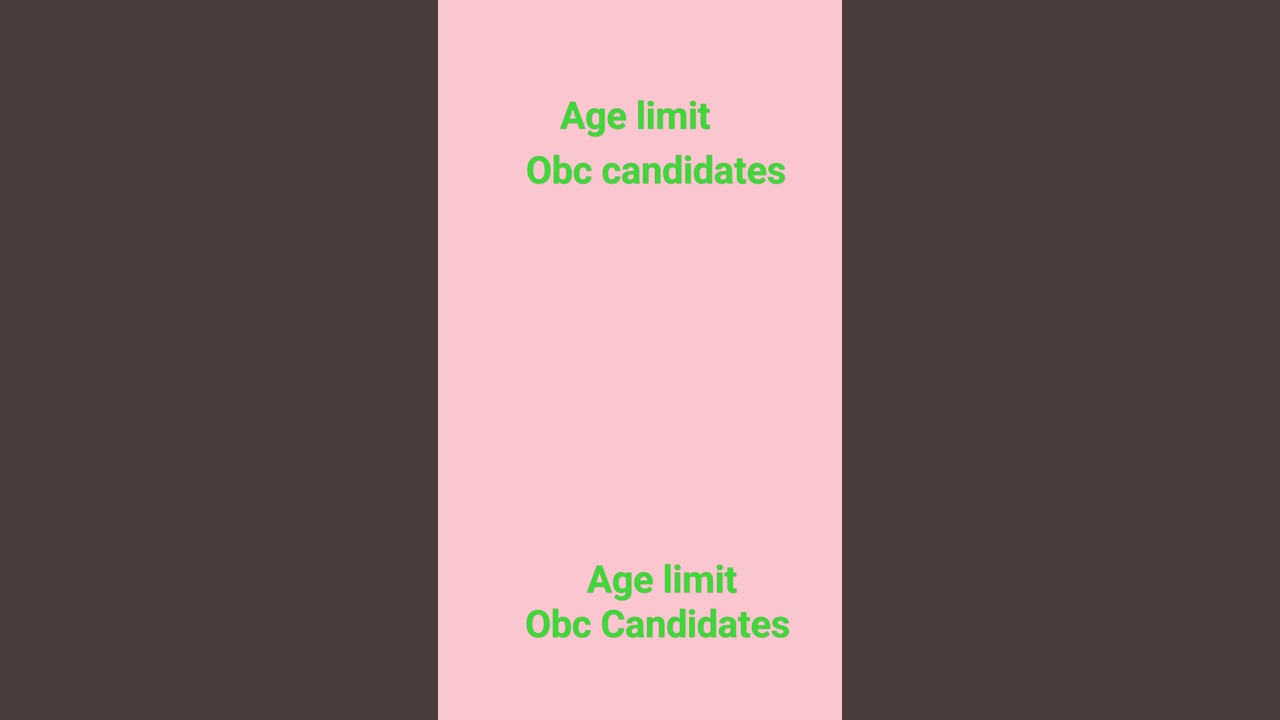obc candidates age limit government job| #youtube #original_education #shorts|.