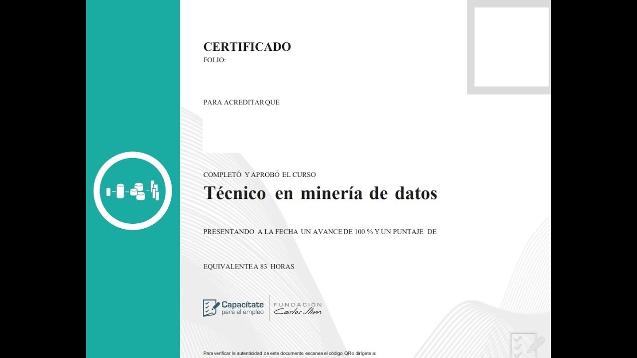 Curso Técnico en minería de datos de la página capacitateparaelempleo.org