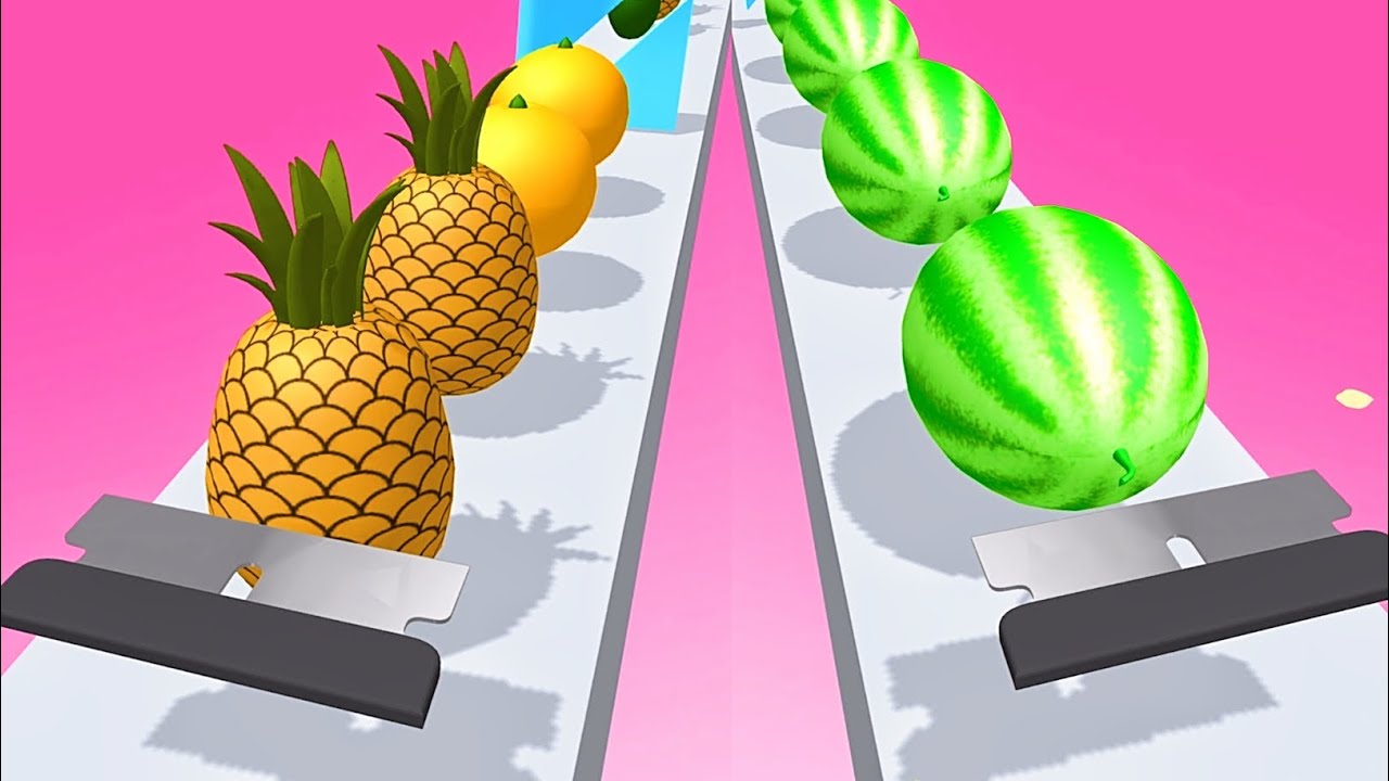 Slicer Runner Game! Satisfying and Relaxing ASMR Slicing Video