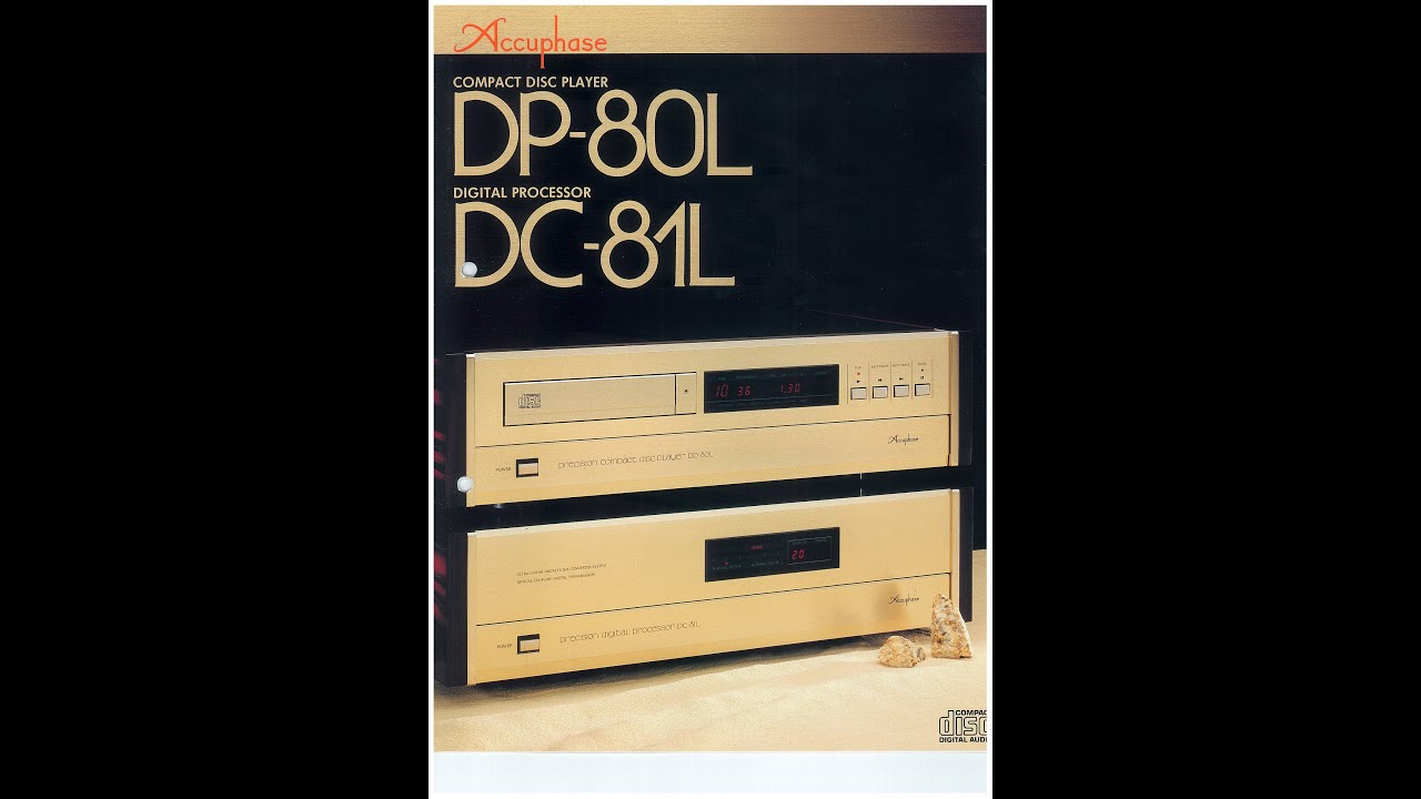 Accuphase DP-80L Compact disc Player  & DC-81L Digital Processor Brochure (English Language)