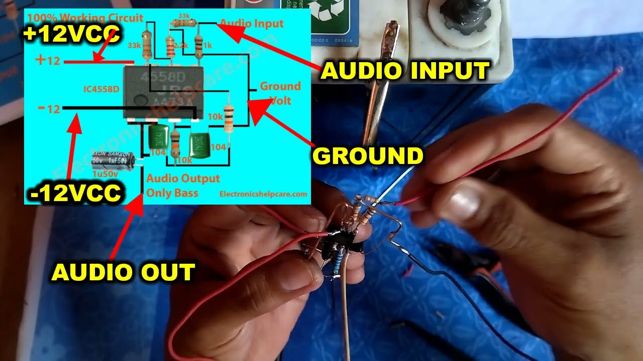 Mega Bass Pre - Amp Subwoofer | Active Subwoofer Circuit Using 4558 IC (FULL TUTORIAL FOR YOU)