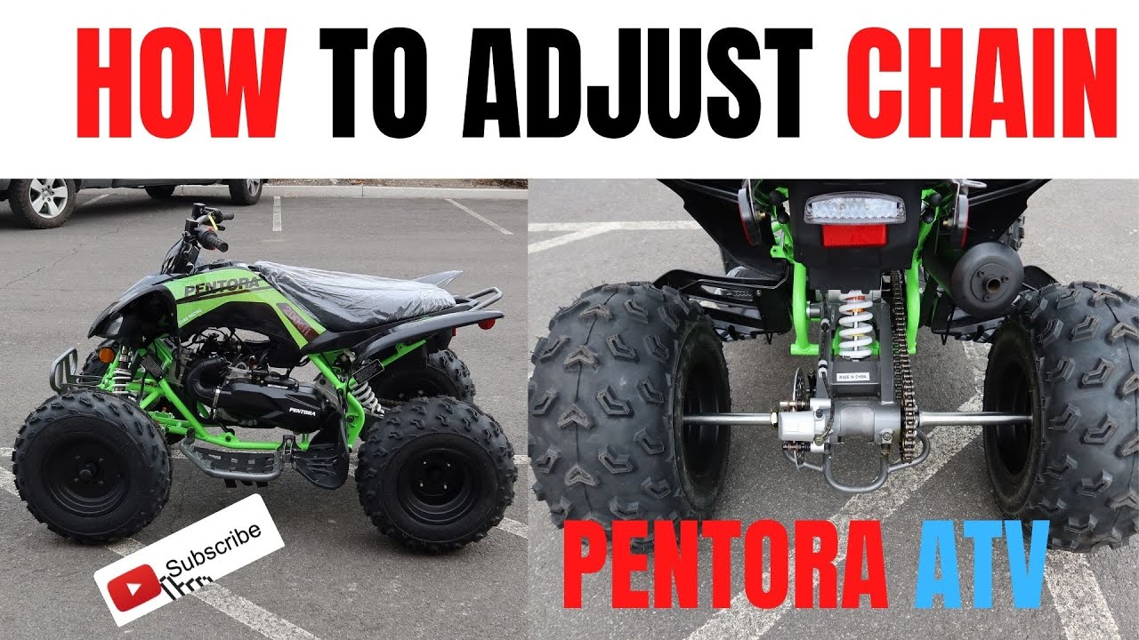 How To Adjust The Chain On A Chinese ATV | Vitacci Apollo Pentora 150, 200 ATV
