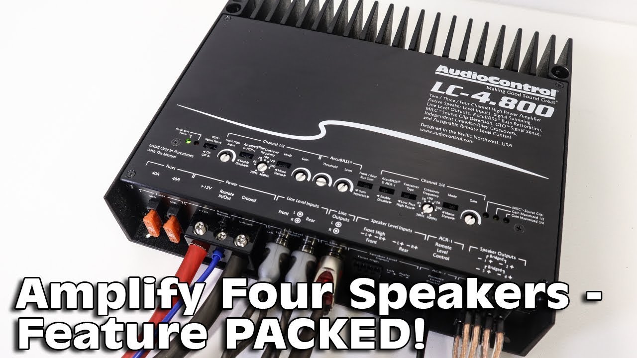 Tons of GREAT SOUNDING OUTPUT! AudioControl LC-4.800 Amplifier