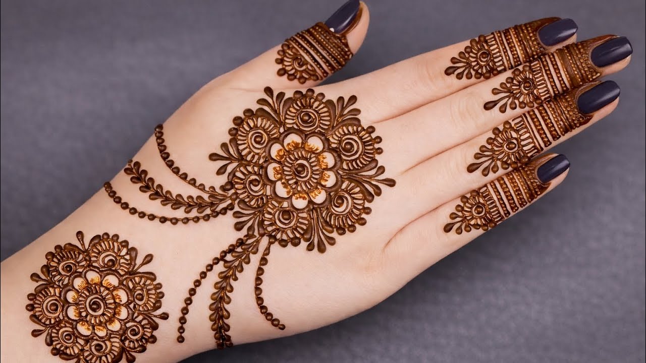 Very simple beautiful mehndi designs/mehndi designs simple/back hand mehndi designs/simple mehndi 