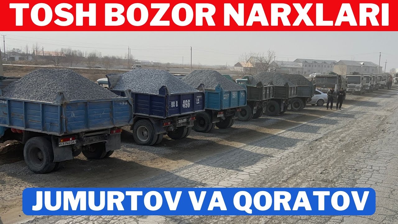 TOSH BOZOR NARXLARI. 🔥 Jumurtov va Qoratov tosh narxlari qimmatladimi?