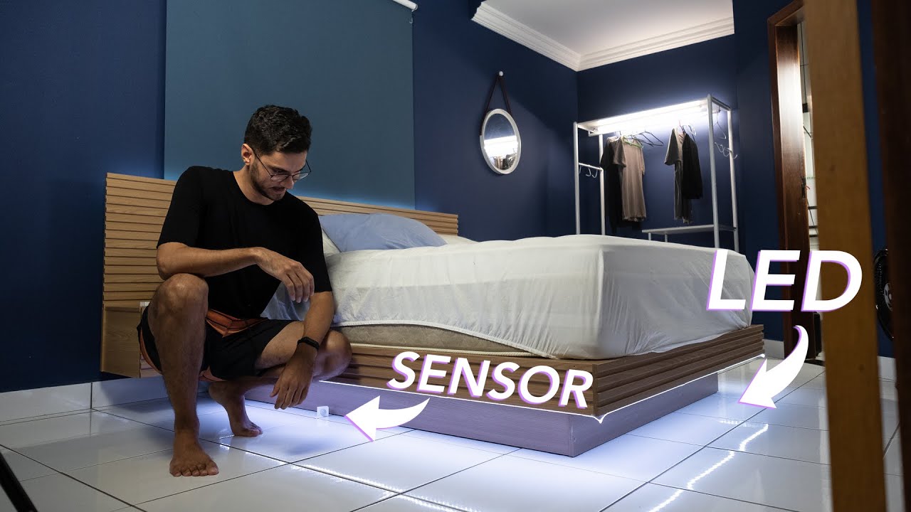 Automatizando meu QUARTO com ALEXA: Fita de LED na CAMA, SONOFF TX e SENSORES! #1