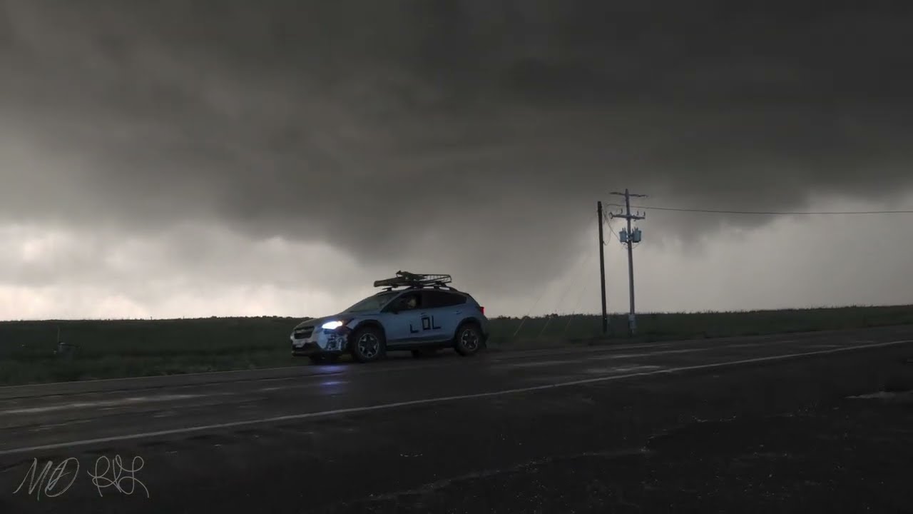 Crazy Lightning and Rain Wrapped Tornadoes - June 17, 2025