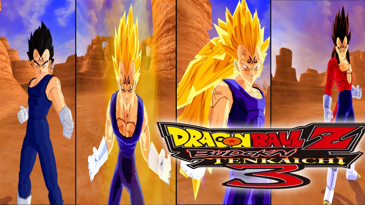 Majin Vegeta Alternative Pack Forms - Dragon Ball Ultimate Budokai Tenkaichi 3 (Mods)