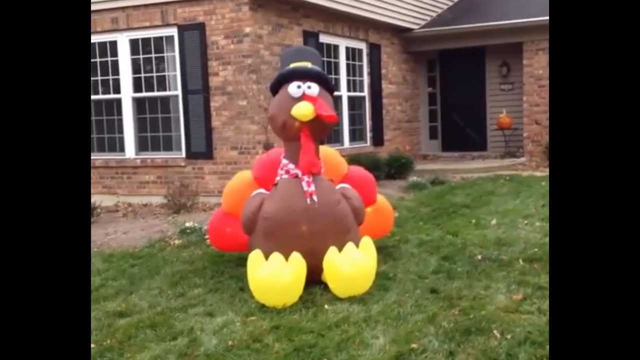 How to set up an Inflatable Yard Decoration (Turkey)