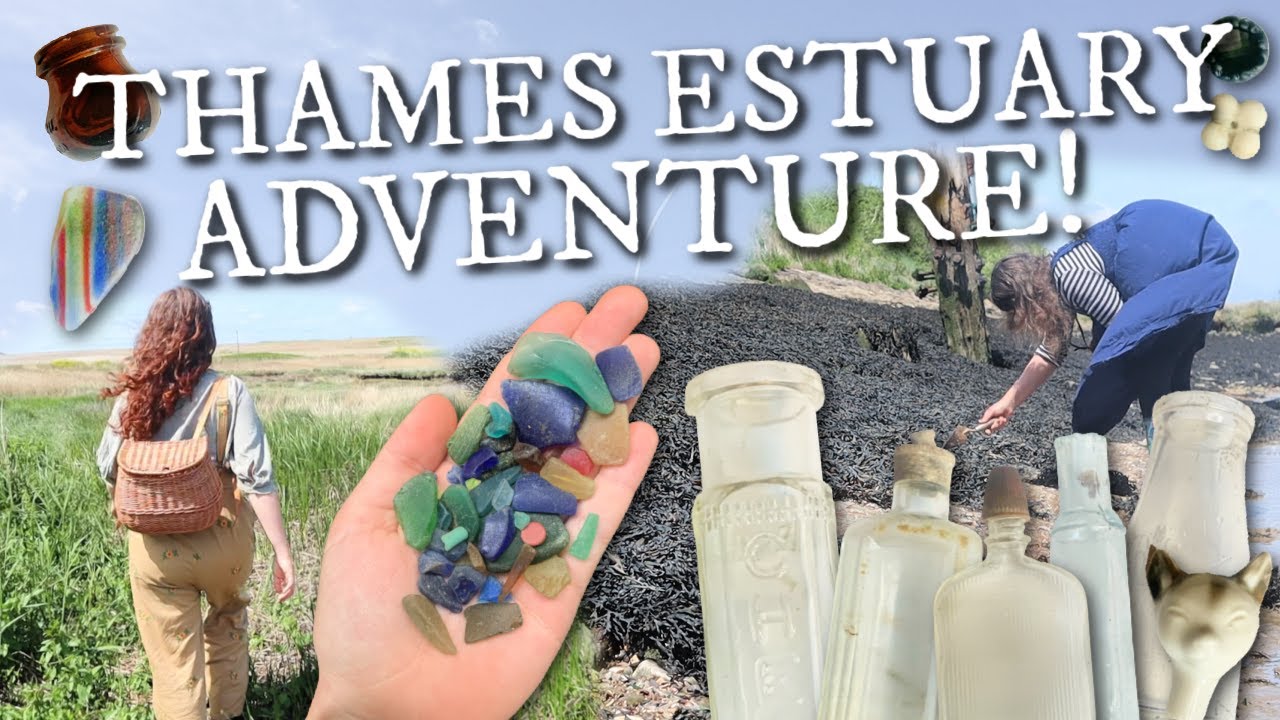 We Got Lost! A Long Mudlarking Journey In Search Of Bottles, Beads + Sea Glass!