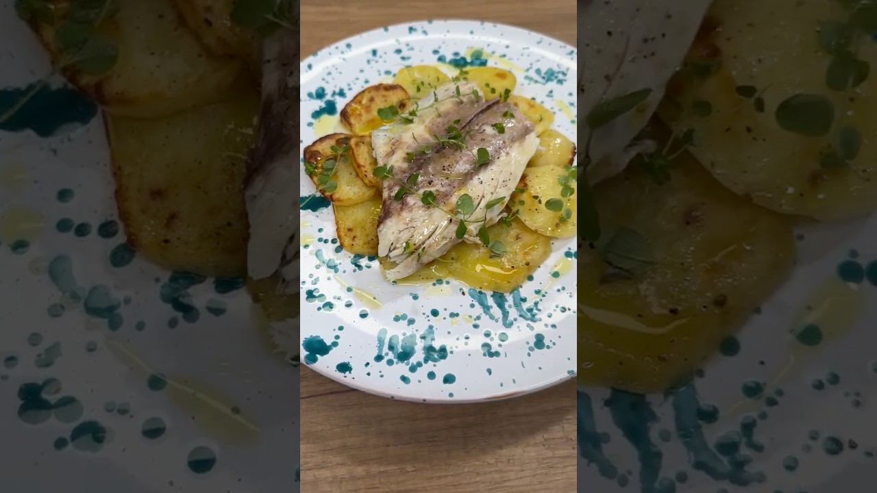 RICCIOLA e PATATE al FORNO💛💫 #Shorts
