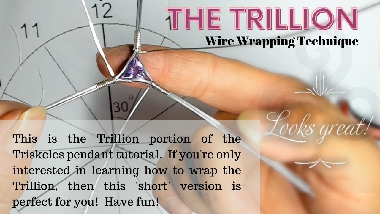 Wire Wrapping Technique, How to Wire Wrap a Trillion Cut Gemstone