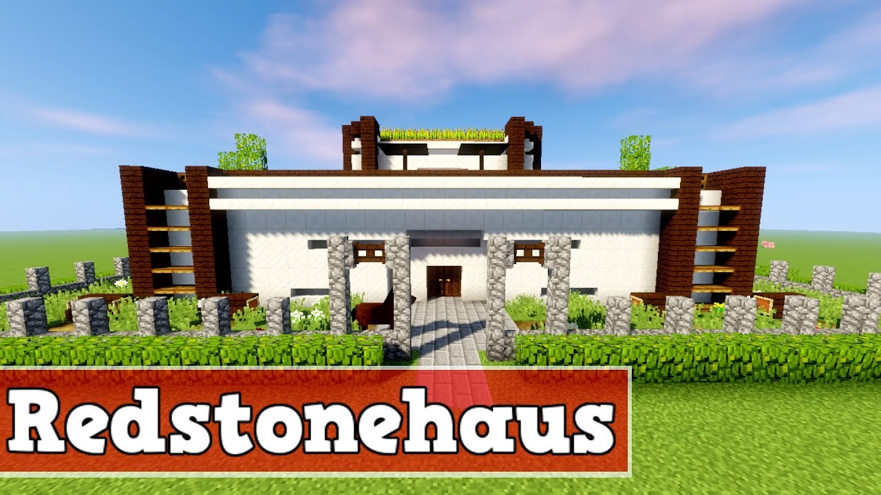 Wie baut man ein Redstonehaus in Minecraft | Minecraft Redstone Haus bauen deutsch tutorial