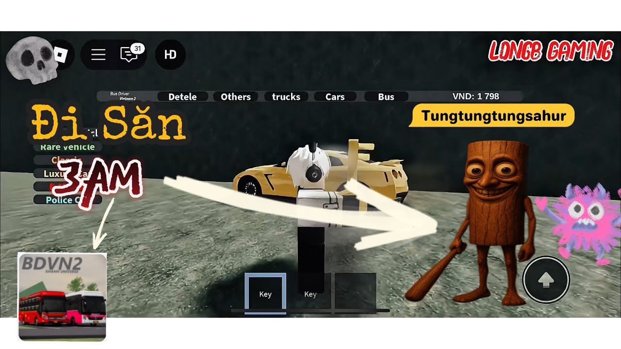 Săn Con “Tungtungtungsahur” Vào Lúc “3AM” Trong BDVN2 #roblox #busdrivervietnam2