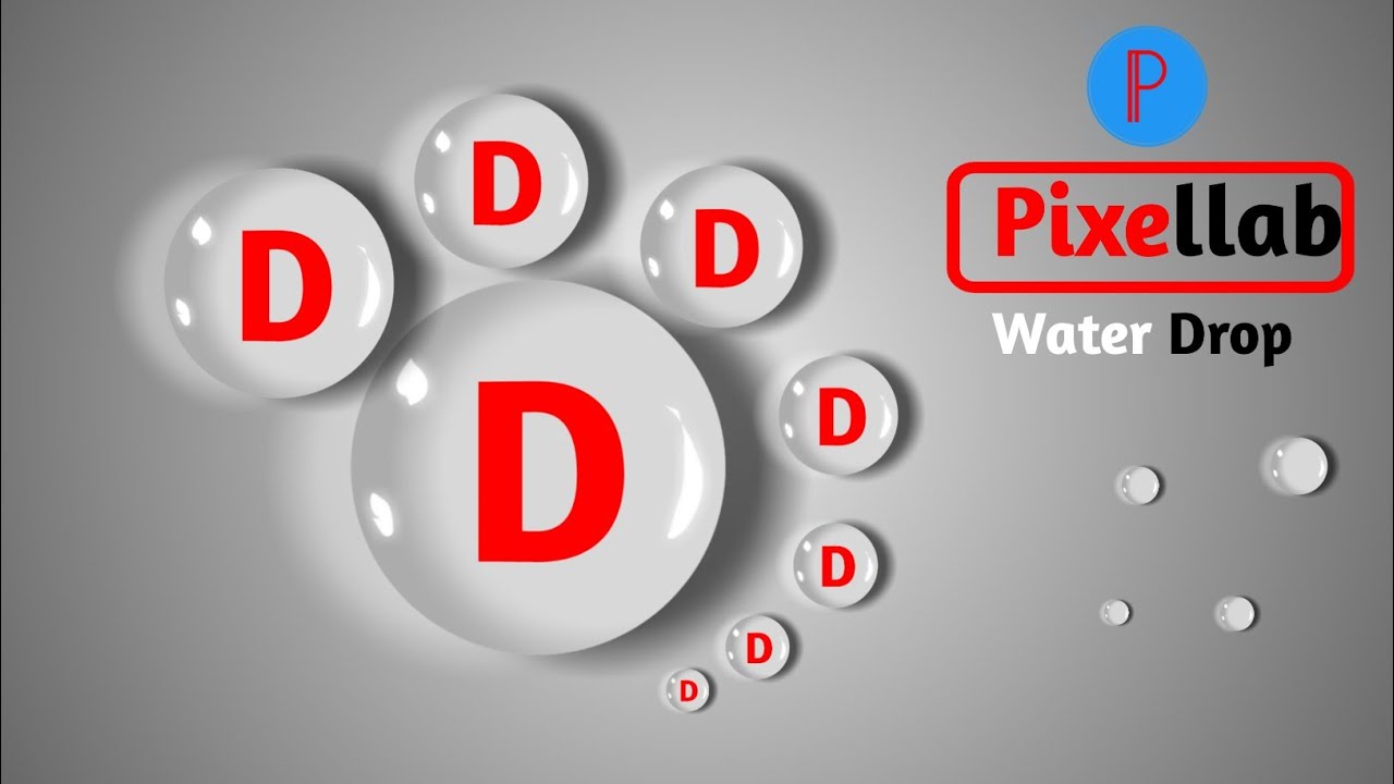 How to Make Water Drop Logo in Pixellab || Water Drop Logo Design Tutorial | pixellab design editing