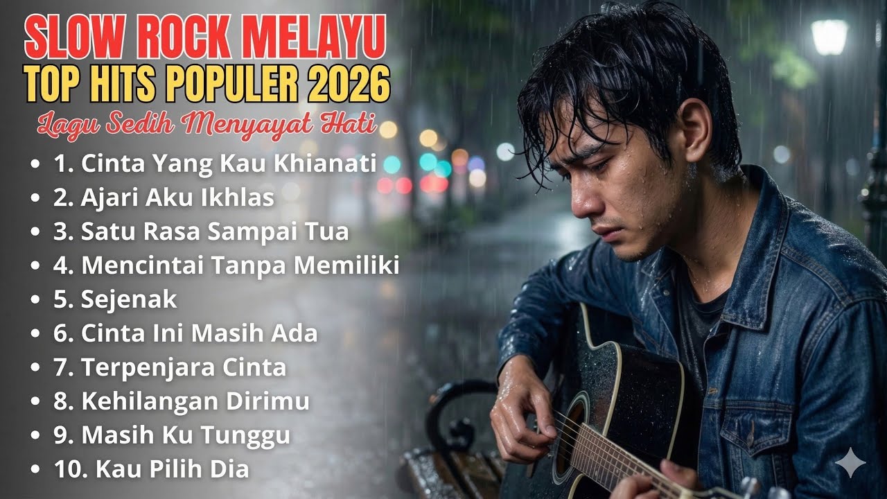 KUMPULAN LAGU SEDIH MENYAYAT HATI - SLOW ROCK MELAYU TERBARU 2026 / Lagu Pop Minang / Slow Melayu🎶
