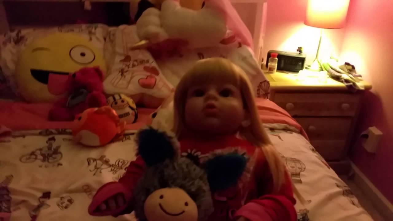 Reborn toddler Blair and Scarlet's Night routine