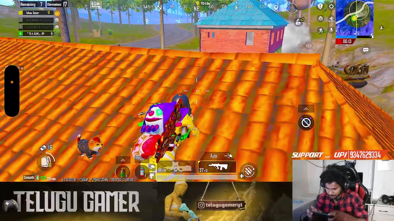 🔴 Live On Telugu Gamer BGMI Classics 🔥 | BATTLEGROUNDS MOBILE INDIA | BGMI | Pubg Mobile