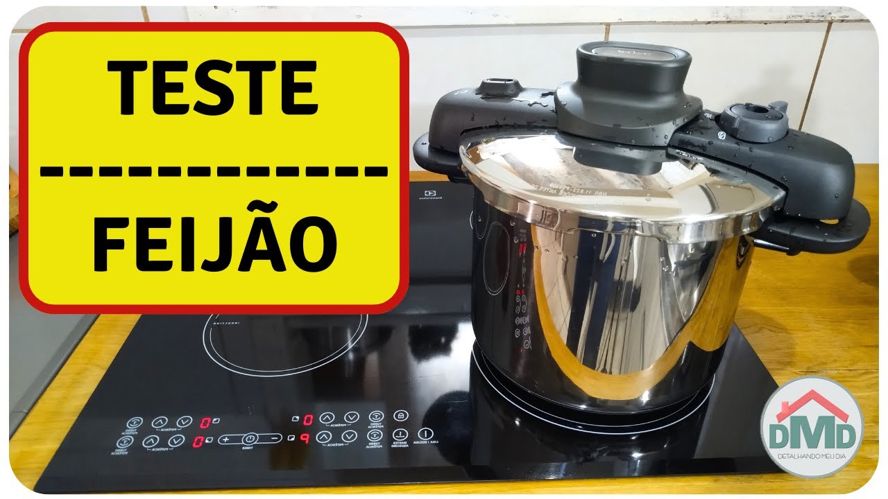 Teste de Feijão na Panela de Pressão Inox 7L Tefal OptiSpace