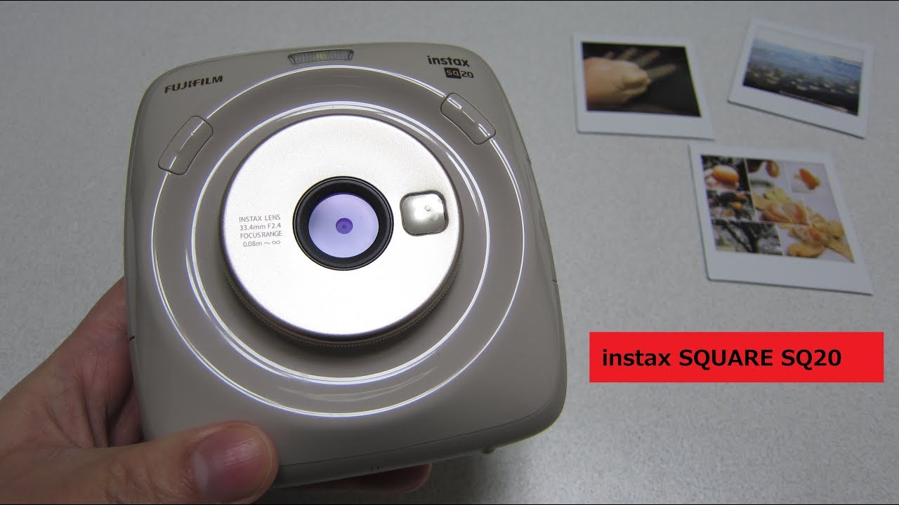 FUJIFILM instax SQUARE SQ20　開封、準備、撮影してみました！　Unboxing, Setup, Photo　最新チェキ