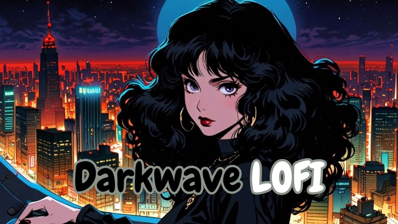 🌃🖤 Midnight City Enigma | 1 Hour of Darkwave Lofi Drifting Through Neon Shadows & Urban Nights 🌑✨