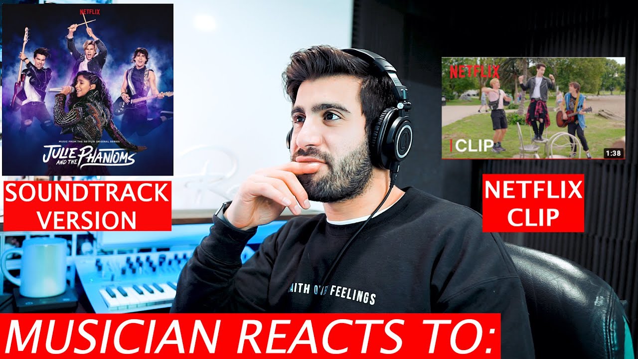 This Band Is Back - (Netflix Clip vs Soundtrack) - Musician's Reaction - Julie and The Phantoms