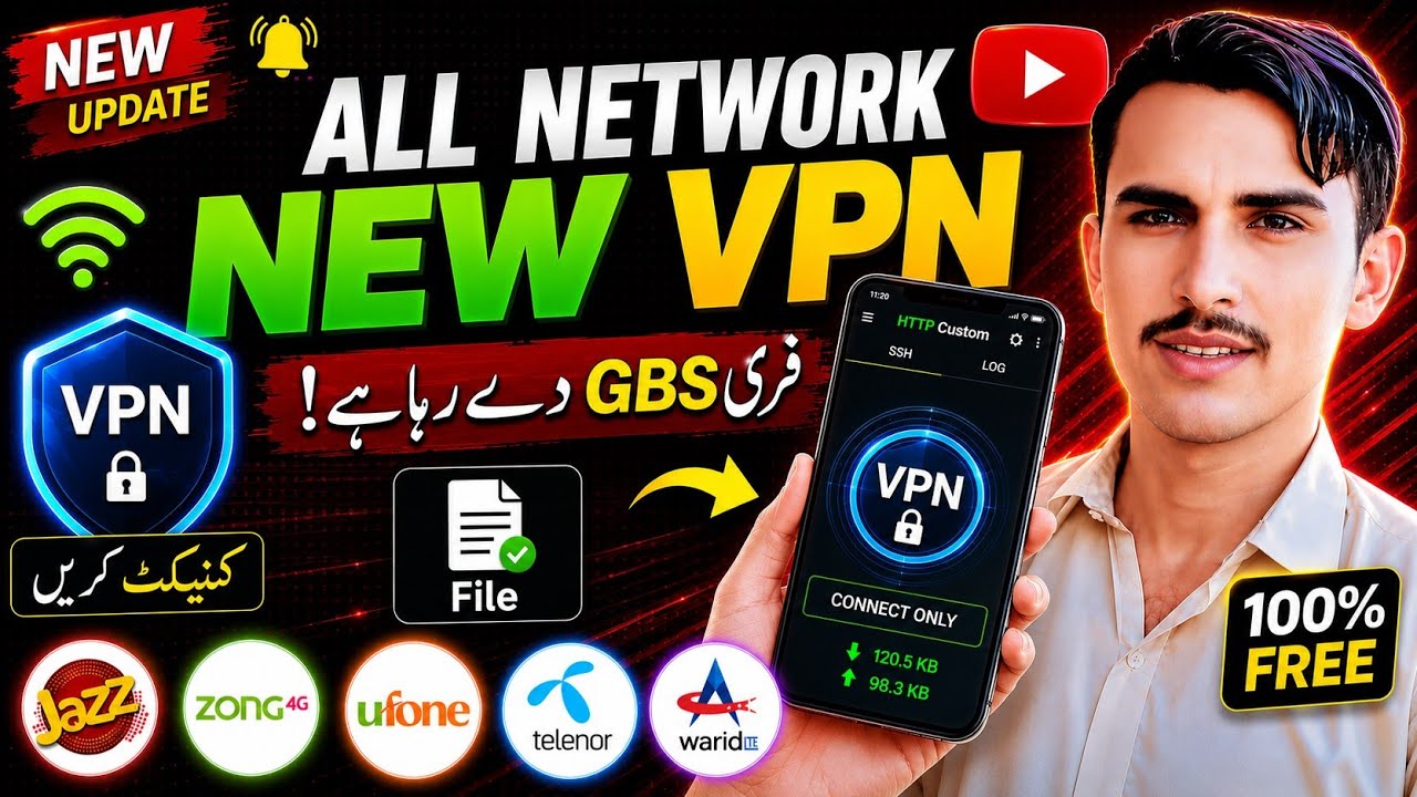 All Network New VPN 2026 | Free GBs VPN Update | Connect & Enjoy