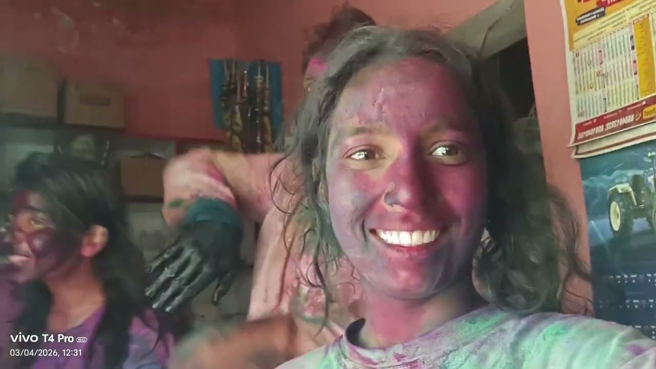 Full Masti Holi Ke Din #village vlog #Holi 