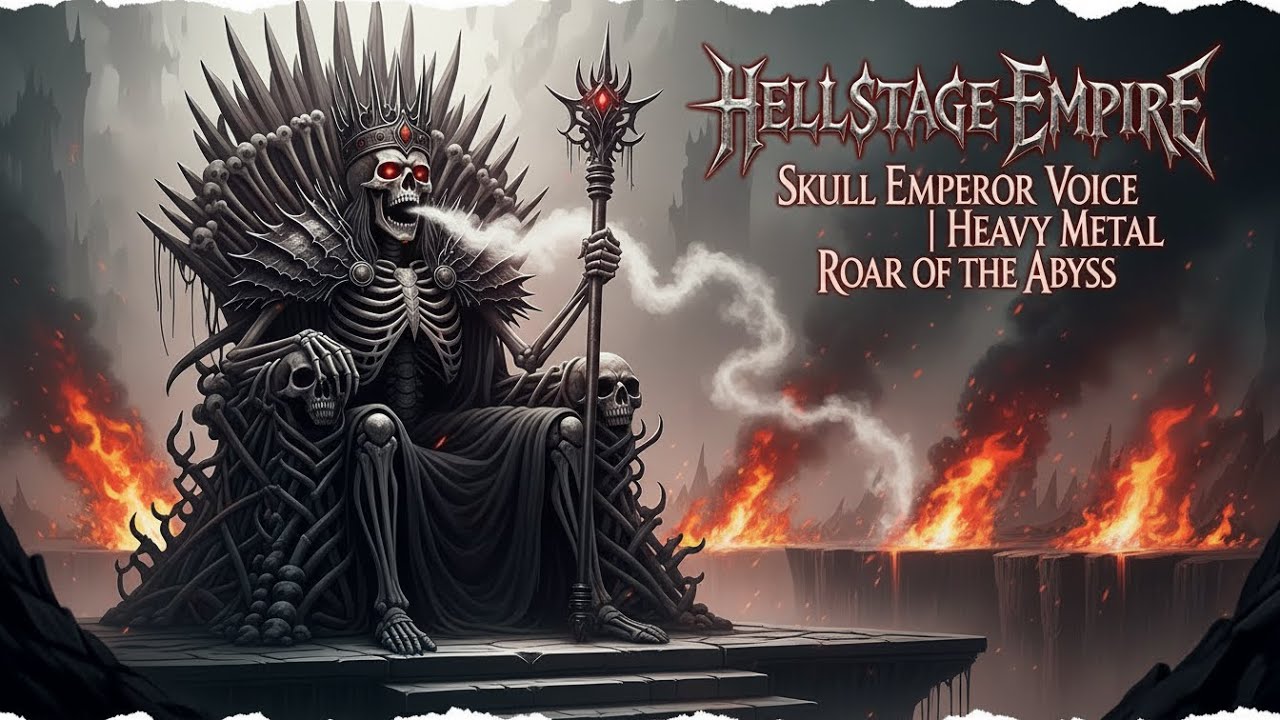 ⚡ Best Music HELLSTAGE EMPIRE 🔥 Skull Emperor Voice 🎸 Heavy Metal Roar of the Abyss