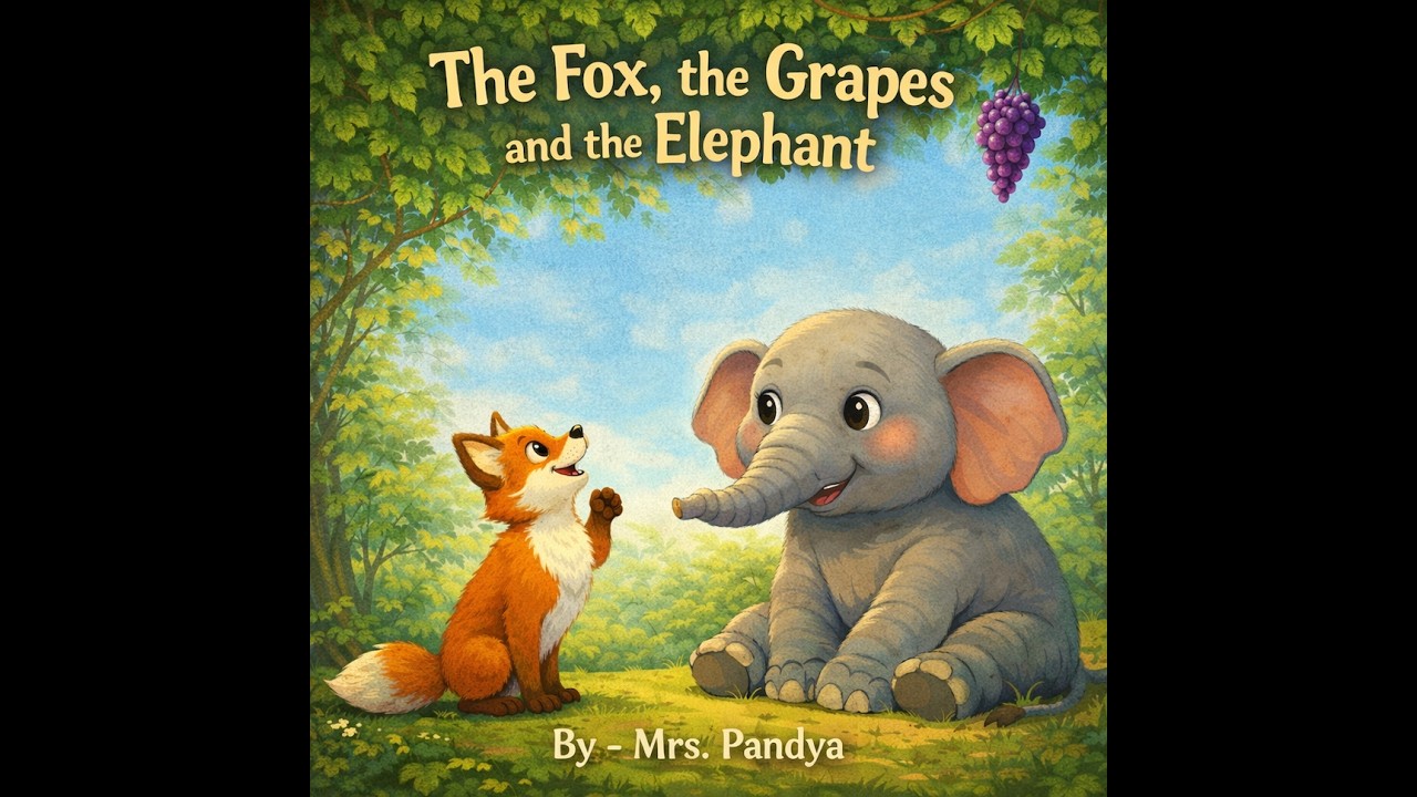 The Fox, the Grapes and the Elephant 🦊🍇🐘 | Kids Moral Story |