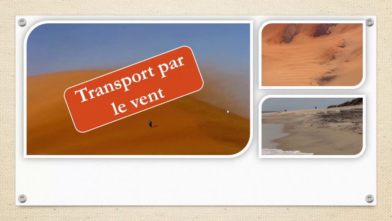Formation des roches sédimentaires 2  ( le transport ) 1 AC (تشكل الصخور الرسوبية  (النقل