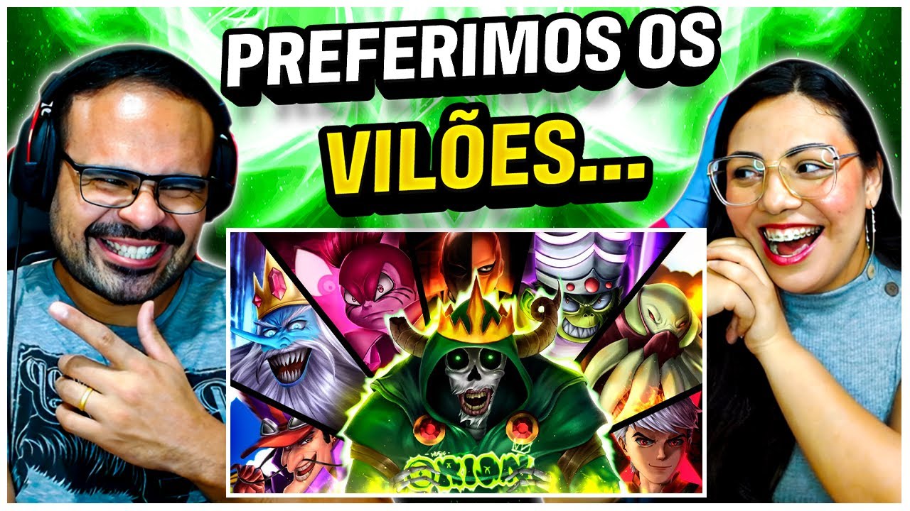 REACT Terror & Medo | Vil&otilde;es (Cartoon Network) | ORION MC