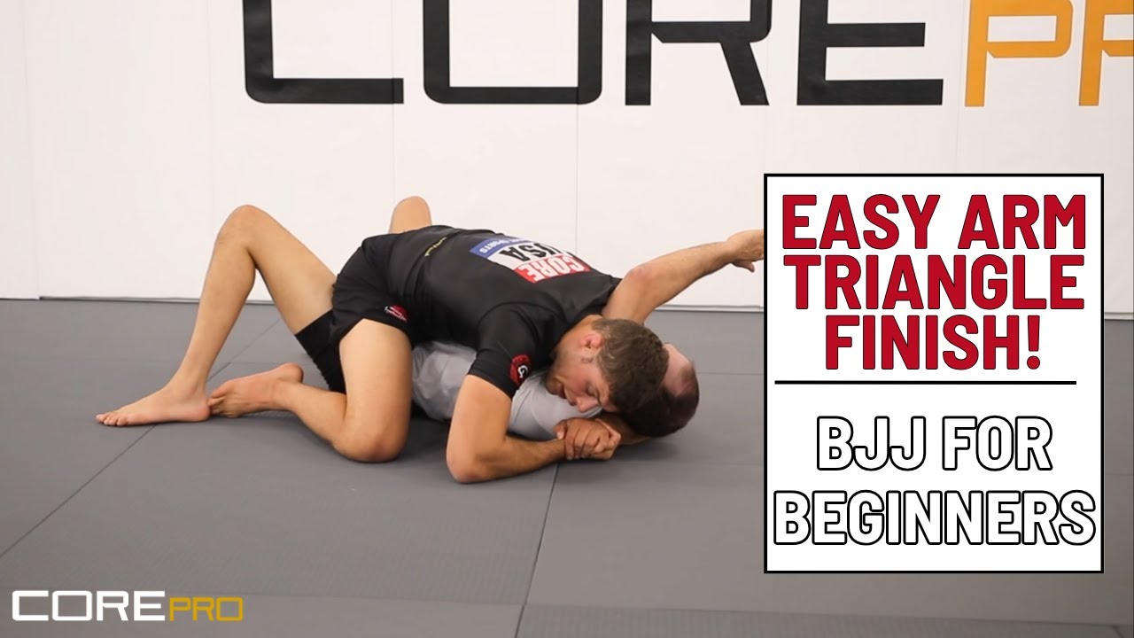 Проход полугарда в ручной треугольник | Легкое завершение BJJ из маунта