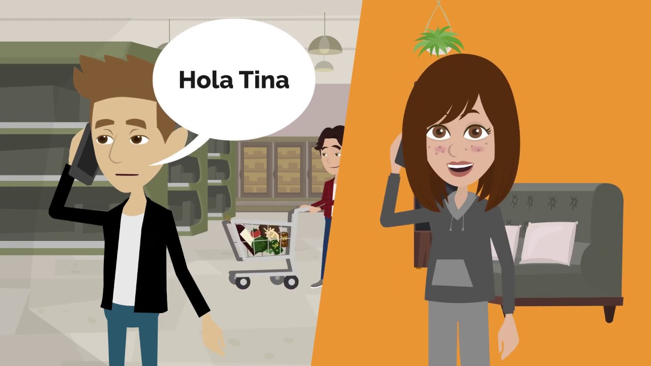 Conversación en español - Diálogos / Pedro viene de visita