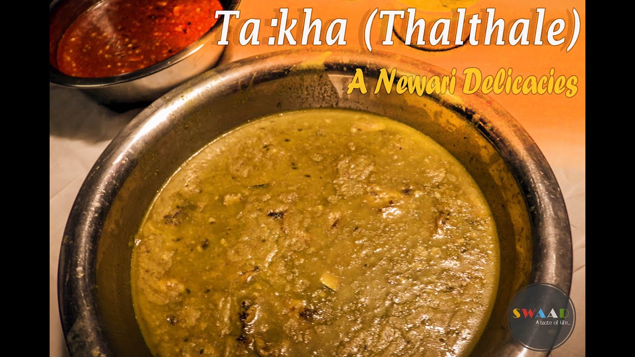 Ta:kha (Thalthale) ; A newari delicacies|| Winter Food|| Sanyakhuna (spicy thalthale)