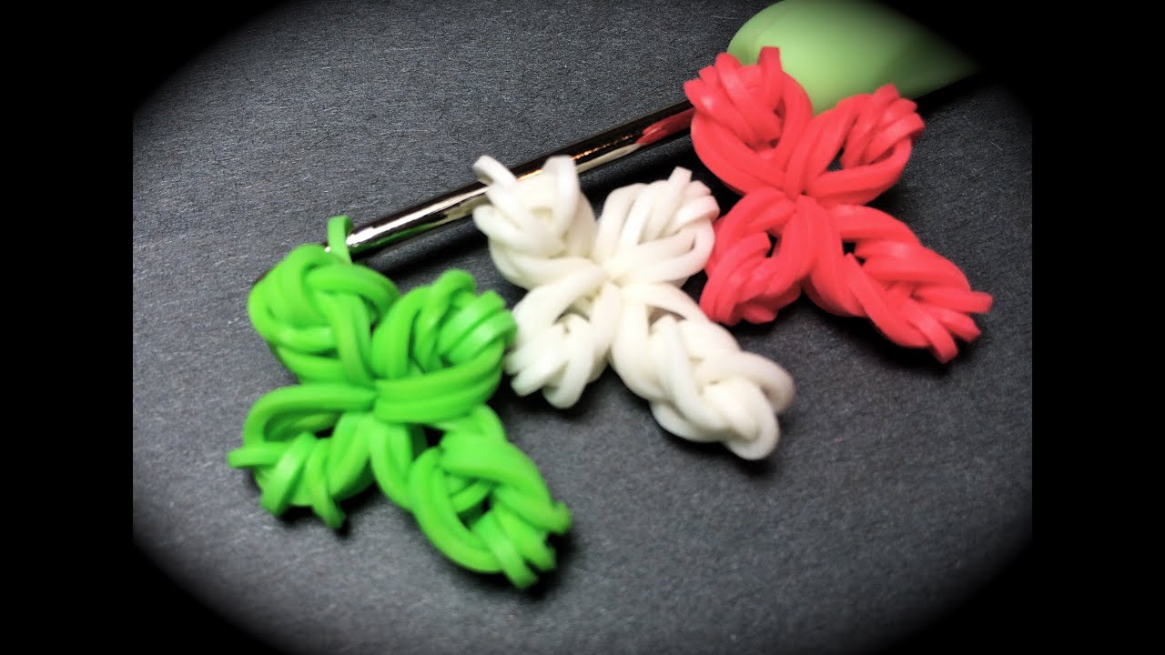 Mini Cross Rubber Band Charm Without the Rainbow Loom