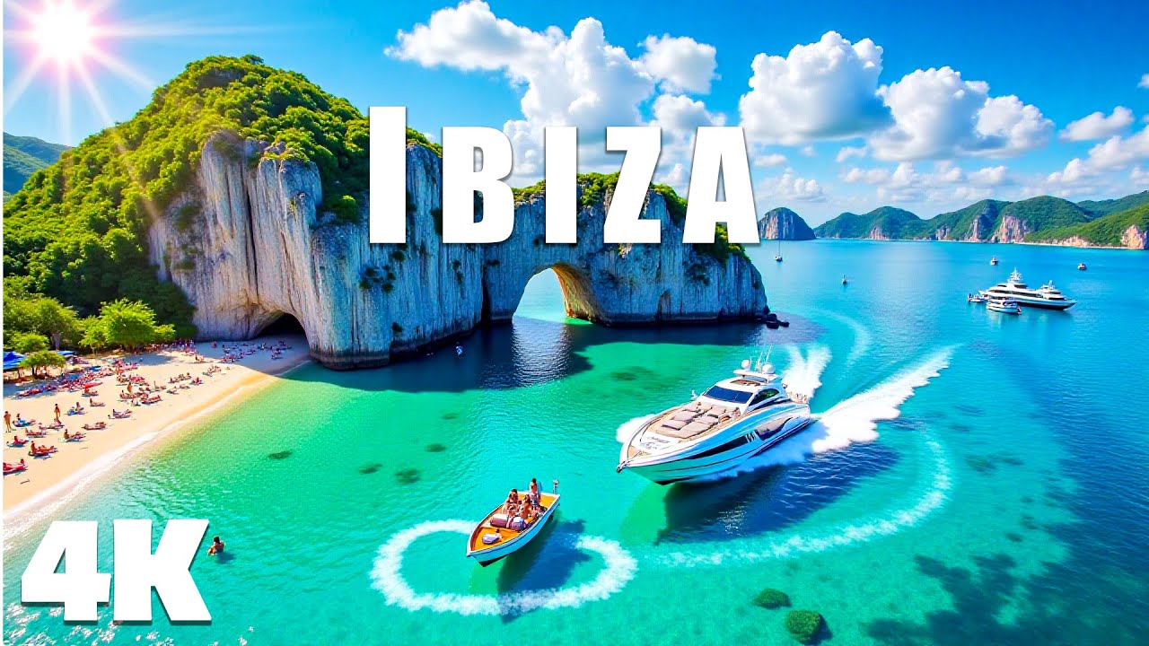 IBIZA 4K - DRONE FOOTAGE ULTRA HD, Relaxing Music Along With Beautiful Nature Videos with Deep House