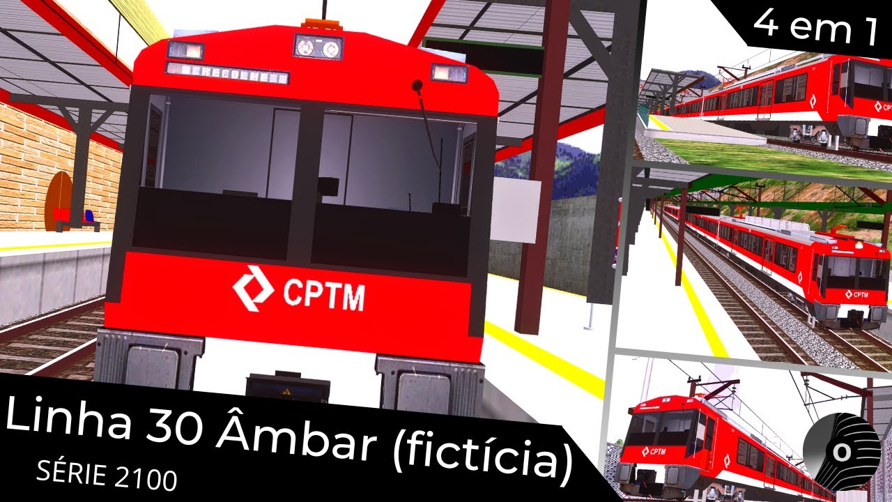OpenBVE - LINHA 30 ÂMBAR (fictícia) com o TUE SÉRIE 2100 da CPTM! Hortolândia X Jundiaí